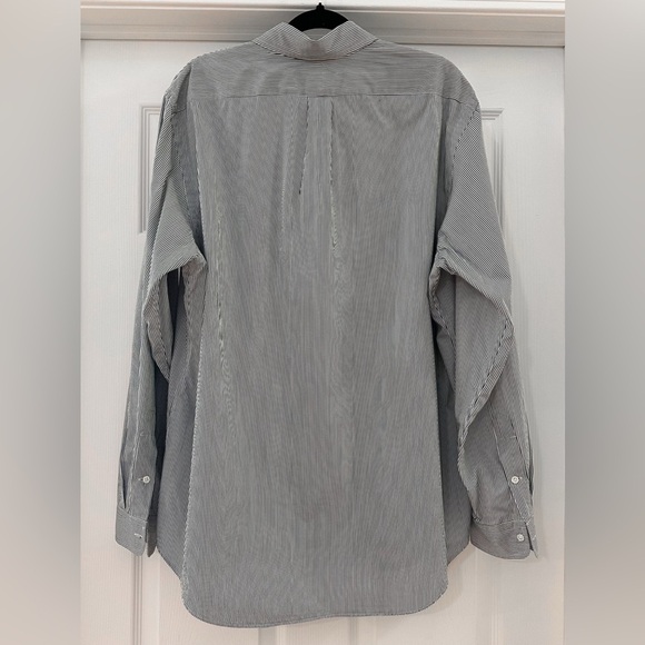 Ralph Lauren Button Down Green White Stripe Shirt sz XL - Picture 3 of 5